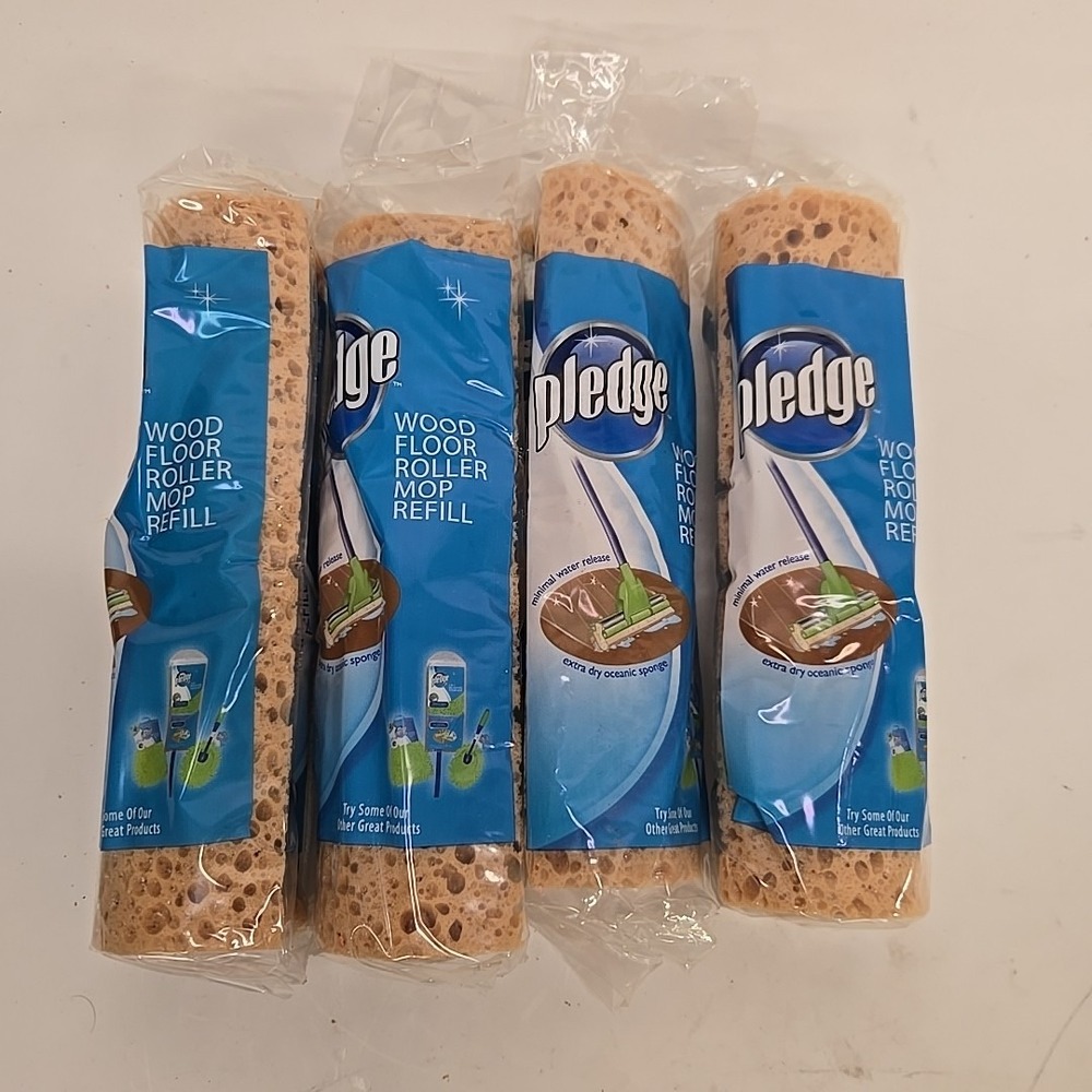 Pledge Wood Floor roller mop refill 1047OH1 Lot‎ Of 4